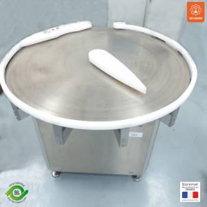 Table tournante d alimentation inox diamètre 1200 mm