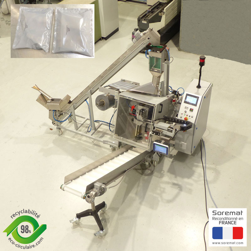 vue aérienne de la machine complète avec en haut à gauche une photo des échantillons fait