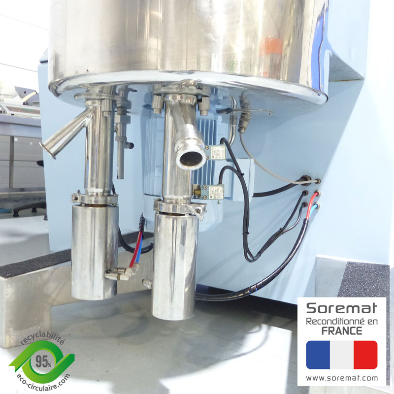 vannes de sortie sous la cuve