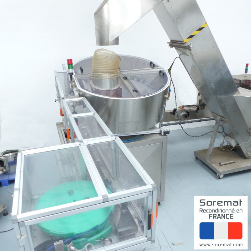 bol et rail avec bouchons