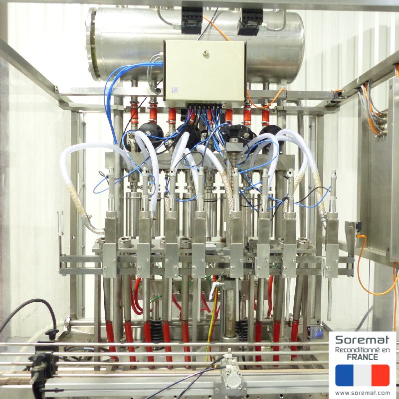 poste de remplissage avec 8 becs coupe fils