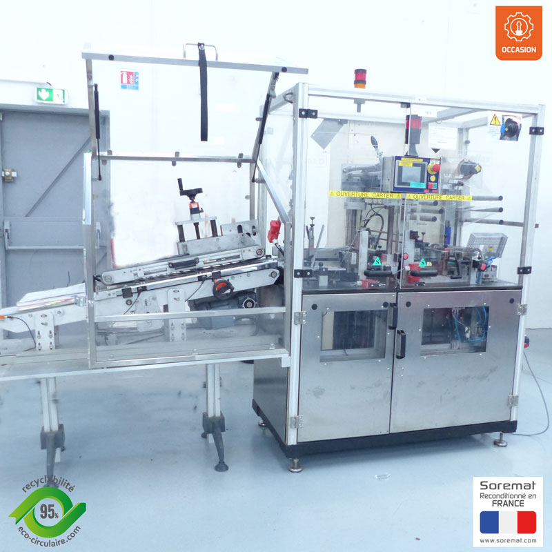 sortie de la cellophaneuse et armoire électrique