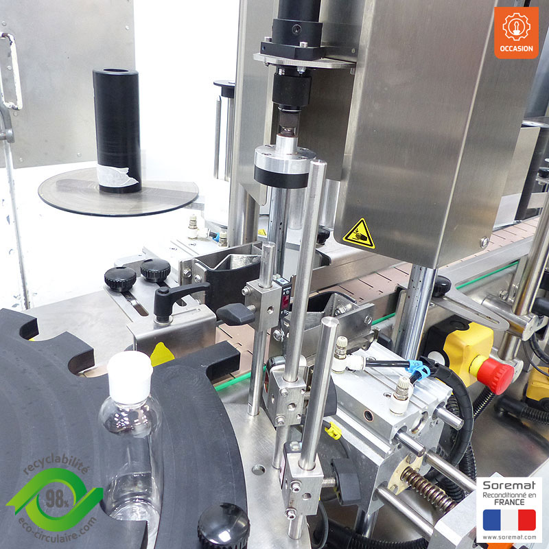 CDA  Ligne de remplissage liquide + visseuse + étiqueteuse - soremat