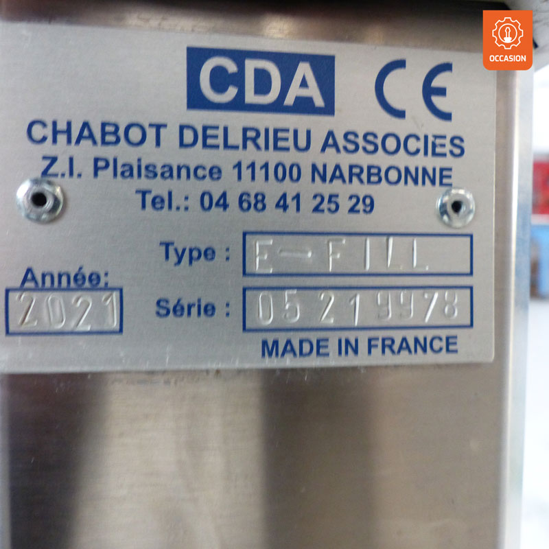 CDA  Ligne de remplissage liquide + visseuse + étiqueteuse - soremat