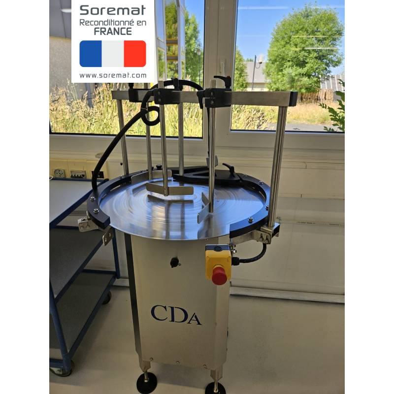 CDA  Ligne de remplissage liquide + visseuse + étiqueteuse - soremat